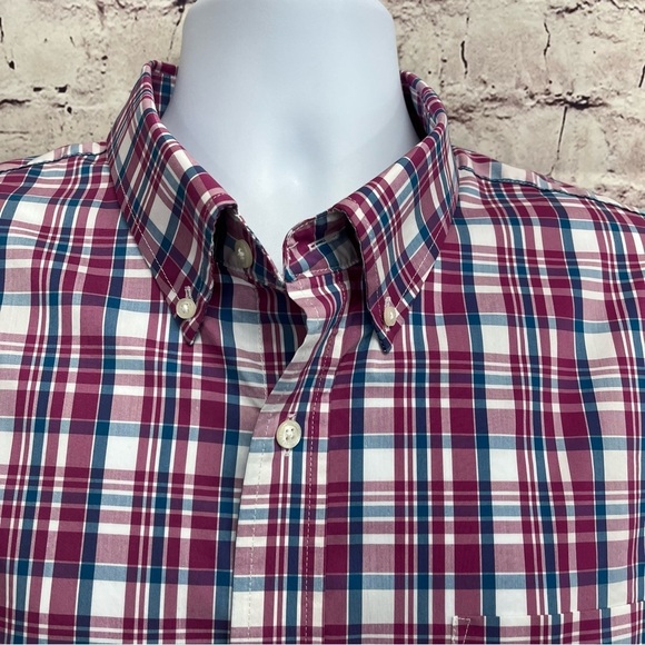 Lands End Check Tradition Fit Button Long Sleeve Shirt - Picture 2 of 8
